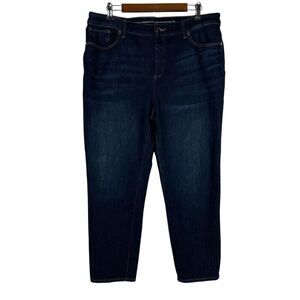 Chico’s size 14 Perfect Stretch Girlfriend Slim Leg Denim Jeans